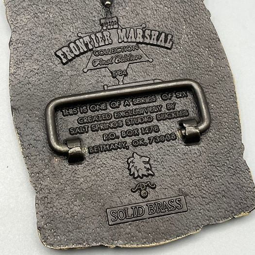 Rooster Cogburn John Wayne G&S Plated Solid Brass Vintage Belt Buckle by ADM