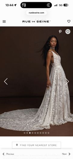Rue de Seine Wedding Dress: Kyara Dress and Nova Sleeves