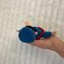 Postman Pat approx. 22 cm. Plush Plastic head Is too loose with glasses and red bag Used Please see photos Image 9