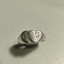 1978 Double Heart Sterling Silver Ring Image 4