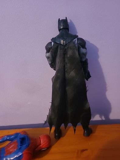 Spiderman and Batman action figures