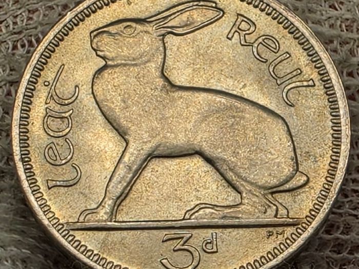 Ireland 1966 3d Threepence Beautiful Uncirculated Gem BU Coin