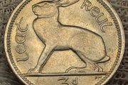 Ireland 1966 3d Threepence Beautiful Uncirculated Gem BU Coin