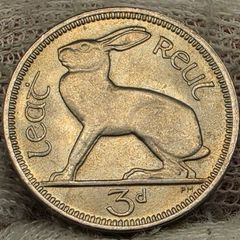 Ireland 1966 3d Threepence Beautiful Uncirculated Gem BU Coin