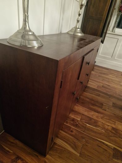 Solid Dark Wood Sideboard