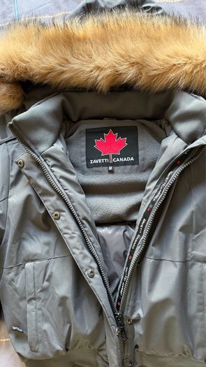 Zavetti Canada gray cropped jacket