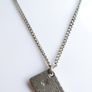ANTIQUE 1800s Sterling Silver Japan Coin Edo Period Rare Collectible Old Coin as a pendant, chain L 29"  18,62g Image 5