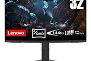 Lenovo G32qc-10 31.5-inch QHD Curved Gaming Monitor, 1440p, AMD FreeSync Premium,