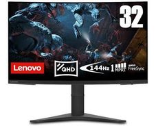 Lenovo G32qc-10 31.5-inch QHD Curved Gaming Monitor, 1440p, AMD FreeSync Premium,