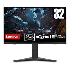 Lenovo G32qc-10 31.5-inch QHD Curved Gaming Monitor, 1440p, AMD FreeSync Premium,