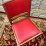A pair of mid century leatherette kitchen chairs. Image 4