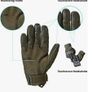 Mens Tactical Gloves, Airsoft, Hunting, paintball, Touchscreen sensitive Image 4