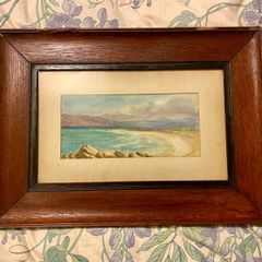 Early 20th-Century Irish Coastal Watercolour