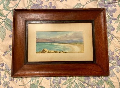Early 20th-Century Irish Coastal Watercolour
