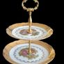 Vintage Wunsiedel Bavaria 24k Gold 2-T Cake Stand Image 4