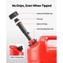 Fuel Container, 19 L, Gas Tank with Spout & Clear Scale, 15 L/min Max Flow Rate, Secure & Leak-proof, Portable Flat Fluid Container for Most Cars Motorcycle Image 5