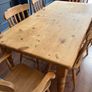 Farmhouse kitchen table and chairs Image 2
