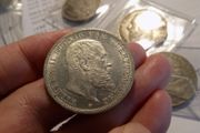 Germany.State of Wurttemberg 1914 f .90% Silver.Wilhelm 11.3 Marks A/unc condition.