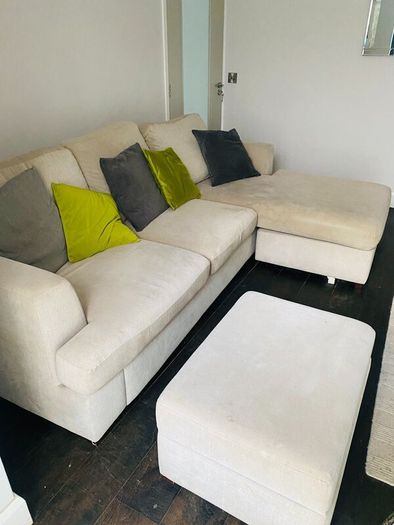4 seater Lounger Sofa and Footstool
