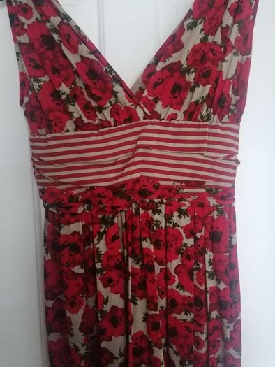 dress and large matching silk scarf