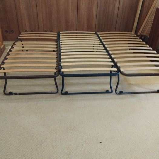 3 x folding camp beds