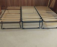 3 x folding camp beds