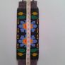 SALE Blue Flowers bracelet, handbeaded Image 5