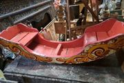 Vintage Wooden Carnival Swinging Boat
