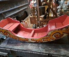 Vintage Wooden Carnival Swinging Boat