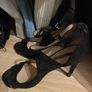 Zara black suede strappy shoes size 41 Image 3