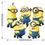 Five Minions Despicable Me Removable Wall Stickers Decal Art Fashonable Home Decor Nursery Kids Room Image 2