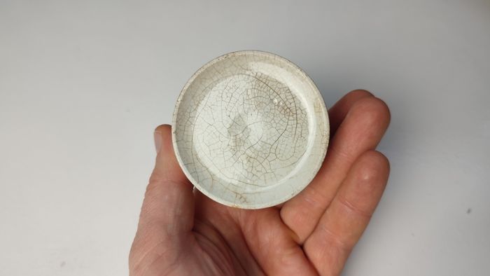 207 - Antique Vintage Chemist Stoneware Medicinal Cream Jar Pot