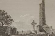 1797 Antique Print Monasterboise Church and Tower Louth