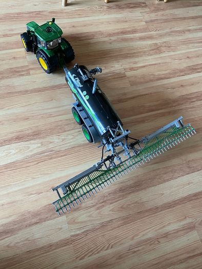 Bruder John Deere Tractor and Fliegl Slurry Tanker. Excellent Condition