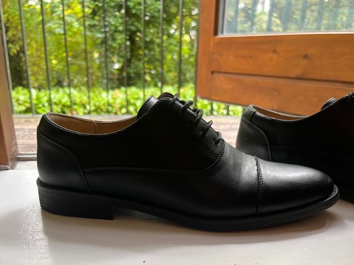 Full Black Tuxedo Suit Shirt and Shoes