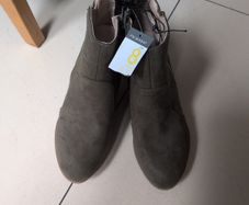 Primark Faux Suede Khaki  Green Ankle Boots.   B N.W.T.