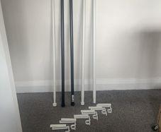 5 ikea curtain poles and brackets