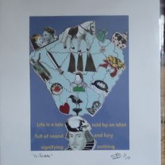 Macbeth Original Signed Lim Ed Collage - William