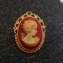 Vintage Cameo Brooch Image 4
