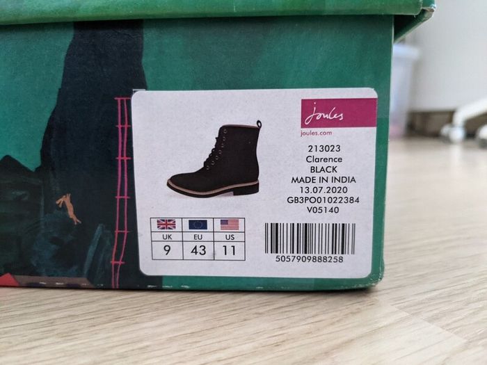 New! Joules leather boots, UK 9