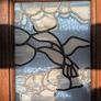 Vintage Stained Glass Doors (Pair):  Beautiful Coastal/Nautical Theme Image 3