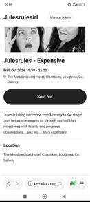 Jules Rules -Expensive Show tickets (loughrea)