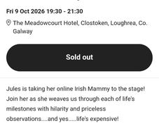 Jules Rules -Expensive Show tickets (loughrea)