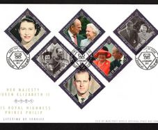 2011 Isle of Man Queen Elizabeth & Prince Philip, Lifetime of service Commemorative Stamps First Day Cover (FDC)