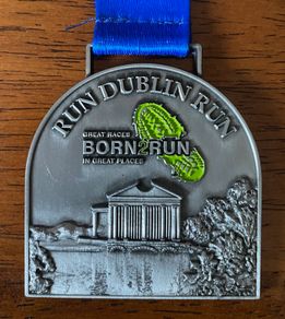 Run Dublin Run Born 2 Run Finishers Medal