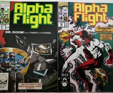 Alpha Flight #'s 91 & 92 Doctor Doom & Guardian vs Vindicator (1990-1991)