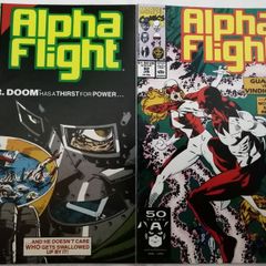 Alpha Flight #'s 91 & 92 Doctor Doom & Guardian vs Vindicator (1990-1991)