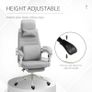 Vinsetto High Back Office Chair Reclining w/ Footrest Grey Image 4