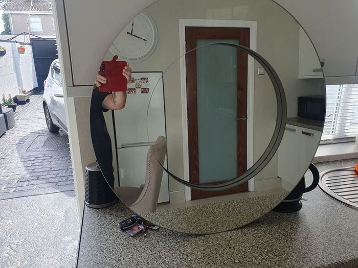 beautiful  large  round  mirror