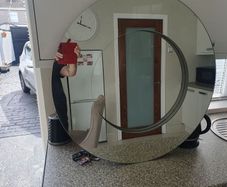 beautiful  large  round  mirror